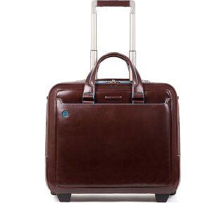 Piquadro Blue Square 2 Rollen Businesstrolley Leder 37 cm Laptopfach