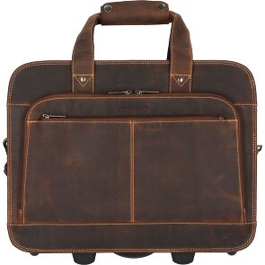 Greenburry Vintage 2 Rollen Businesstrolley 33 cm Laptopfach