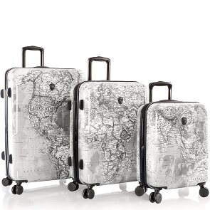 Heys Black Camo 4 Rollen Kofferset 3-teilig mit Dehnfalte
