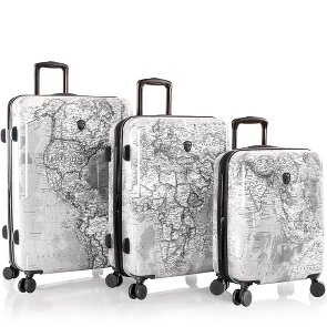 Heys Black Camo 4 Rollen Kofferset 3-teilig mit Dehnfalte