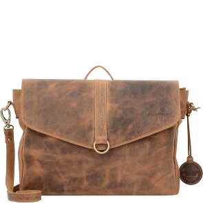 Greenburry Vintage Aktentasche Umhängetasche Rucksack Leder 35 cm
