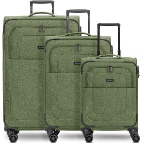 Redolz Essentials 12 THREE SET 4 Rollen Kofferset 3-teilig mit Dehnfalte