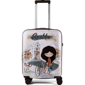 Anekke Tulip 4 Rollen Kabinentrolley 55 cm mit Dehnfalte