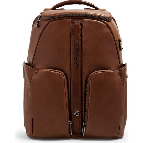 Piquadro Victor Daypack RFID Schutz Leder 43 cm Laptopfach