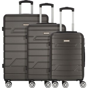 Nowi Bergamo 4 Rollen Kofferset 3-teilig
