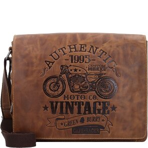 Greenburry Vintage Cafe-Racer Messenger Leder 33 cm