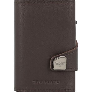 Tru Virtu Click & Slide Kreditkartenetui Geldbörse RFID Leder 6,5 cm