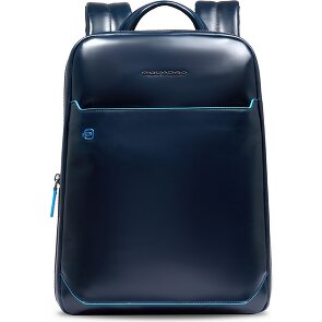 Piquadro Blue Square Daypack RFID Schutz Leder 37 cm Laptopfach