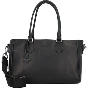 Greenburry Pure Black Handtasche Leder 33 cm
