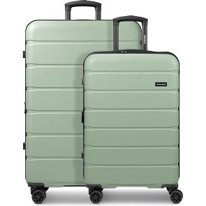 Saxoline Miami 4-Rollen Kofferset S+L mit Dehnfalte