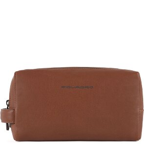 Piquadro Black Square Kulturbeutel Leder 25 cm