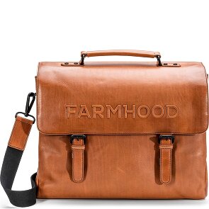 Farmhood Memphis Aktentasche XXL 3 Fächer Leder 39 cm