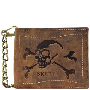 Greenburry Vintage Skull Geldbörse Leder 12 cm
