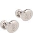  B-Logo Manschettenknöpfe Messing 1 cm Variante silver