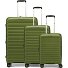  Travel Line 4700 4 Rollen Kofferset 3-teilig mit Dehnfalte Variante olive green