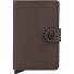  Miniwallet Kreditkartenetui RFID Schutz Leder 6.5 cm Variante truffle