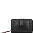  Viola Geldbörse RFID Schutz Leder 16 cm Variante schwarz-rot