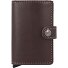  Miniwallet Original Kreditkartenetui Geldbörse RFID Leder 6,5 cm Variante chocolate