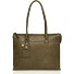  Carisma Schultertasche RFID Leder 40 cm Laptopfach Variante green