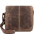  Vintage Umhängetasche Leder 20 cm Variante brown