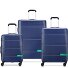  x United Colors of Benetton Now Hardside 4-Rollen Kofferset 3 tlg. mit Dehnfalte Variante navy