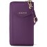  Bologna Leather Zip-Around Geldbörse Handytasche Leder 19 cm Variante purple