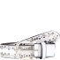  Nietengürtel Leder Variante offwhite | 110 cm