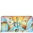  Art+Craft Geldbörse RFID Leder 20 cm Variante handbemalt