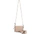  Bestie Umhängetasche Leder 20 cm Variante powder taupe