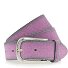  Gürtel Leder Variante pink-silver | 85 cm