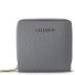  Bologna Leather Medium Zip-Around Geldbörse Leder 10 cm Variante grey