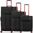  Move 4 Rollen Kofferset 3-teilig mit Dehnfalte Variante nero fumo