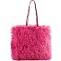  Long Fur Shopper Tasche 36 cm Variante beet red