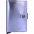  Miniwallet Metallic Kreditkartenetui Geldbörse RFID Leder 6,5 cm Variante lila
