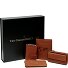  Kreditkartenetui 4-teiliges Geschenkset Leder 7 cm Variante cognac