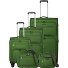  Cubis 4 Rollen Kofferset 5-teilig mit Dehnfalte Variante green