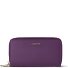  Bologna Leather XL Double Zip-Around Geldbörse RFID Leder 20 cm Variante purple