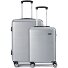  5330 4 Rollen Kofferset 2-teilig Variante silber