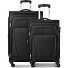  Beaumont 4-Rollen Kofferset M+L mit Dehnfalte Variante black