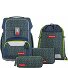  Basis Schulranzen-Set 4-teilig Variante Set „Green Geometric