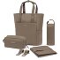  Lindby Wickeltaschenset 4 tlg. Laptopfach Variante walnut