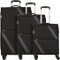  Star Max 4 Rollen Kofferset 3-teilig mit Dehnfalte Variante black-grey