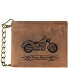  Vintage Bike Geldbörse Leder 12 cm Variante braun