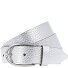  Gürtel Leder Variante silber-metallic | 95 cm