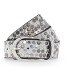  Nietengürtel Leder Variante offwhite | 80 cm
