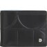  Up Geldbörse RFID Schutz Leder 11 cm Geldscheinklammer Variante black-pastel blue