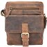  Vintage Umhängetasche Leder 20 cm Variante brown