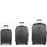  Paradise XP 4 Rollen Kofferset 3-teilig mit Dehnfalte Variante grau