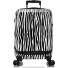  EZ Fashion 4 Rollen Kabinentrolley S 53 cm mit Dehnfalte Variante zebra