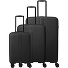  Air Stripe 4 Rollen Kofferset 3-teilig mit Dehnfalte Variante black